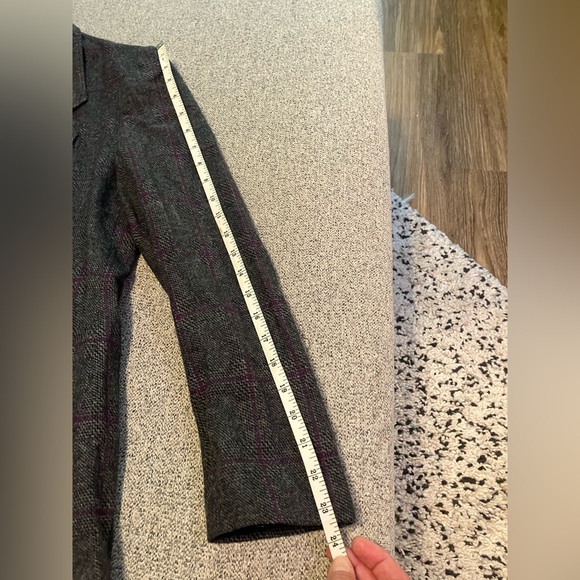 Pendleton Gray and Purple Plaid Pantsuit - Picture 6 of 7